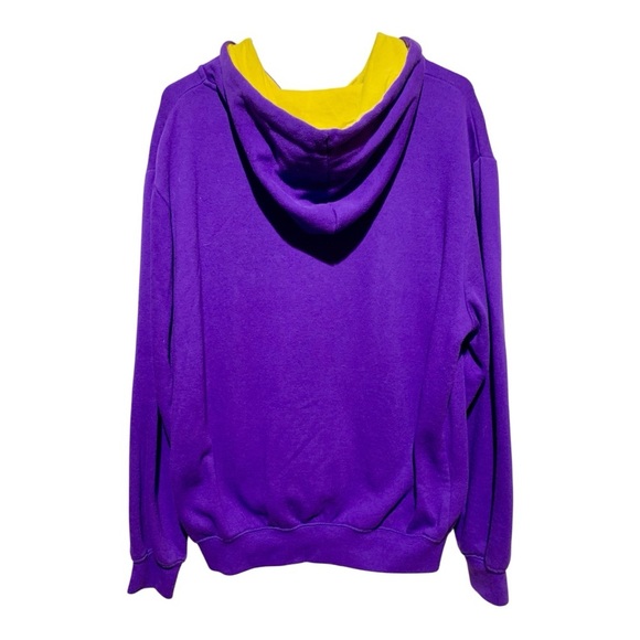 Colosseum Brand LSU Zip Front Hoodie Size Large - Picture 2 of 3